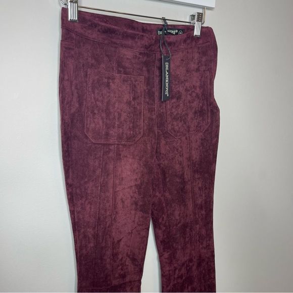 Blank NYC New Bordeaux Faux suede Flare pants - Picture 10 of 11